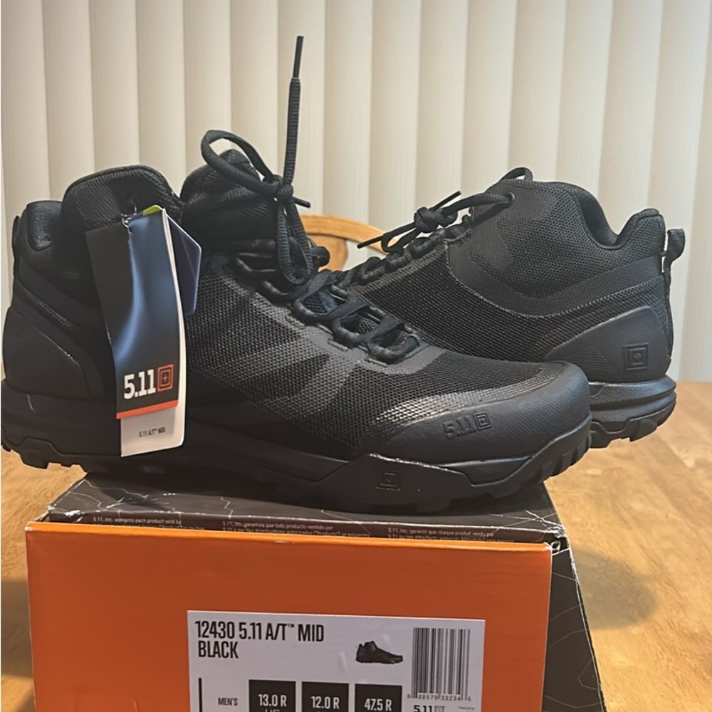 5.11 Tactical Men's Black A/T Mid Boots